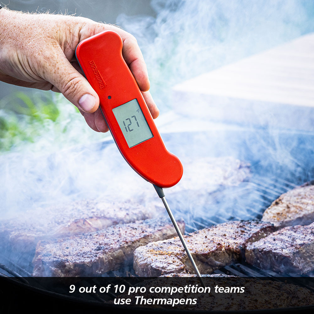  New! ThermoWorks Backlit Thermapen Mk4 Professional  Thermocouple Cooking Thermometer by ThermoWorks RED: Home & Kitchen